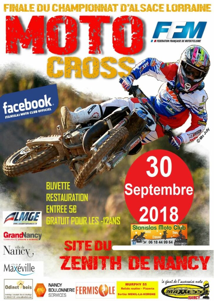 Affiche Motocross de Maxéville 2018
